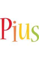 Pius birthday logo