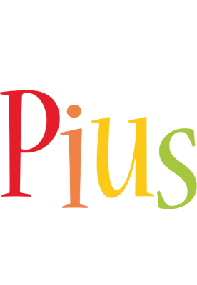 Pius birthday logo