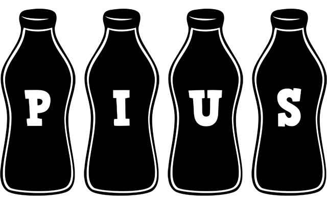 Pius bottle logo