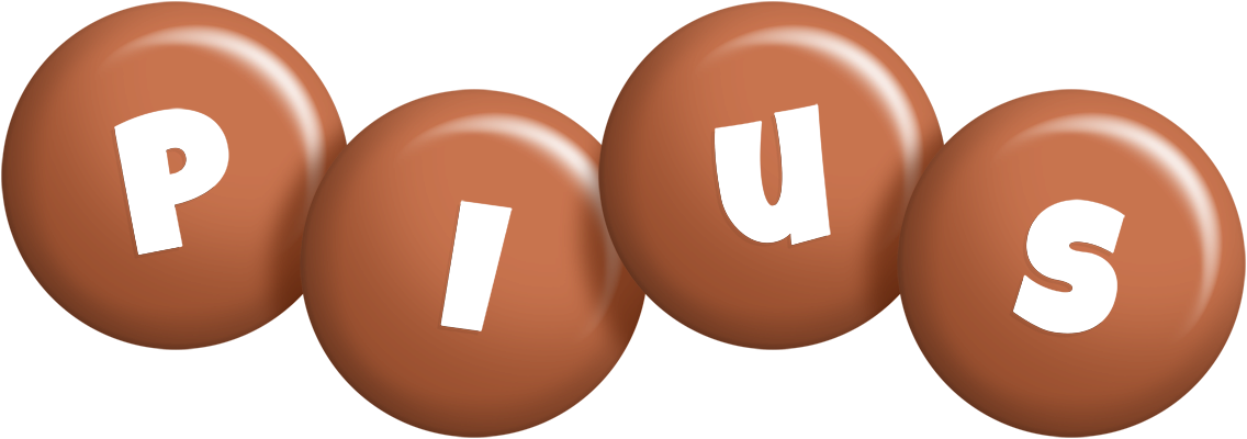 Pius candy-brown logo