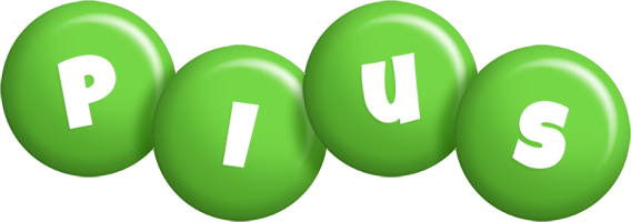 Pius candy-green logo