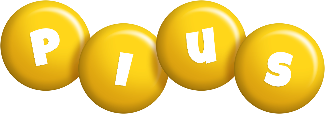 Pius candy-yellow logo
