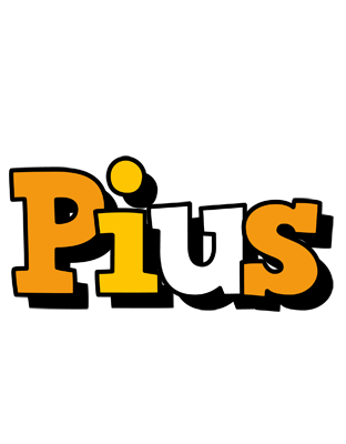 Pius cartoon logo