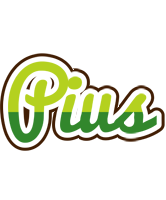 Pius golfing logo