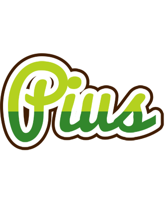 Pius golfing logo