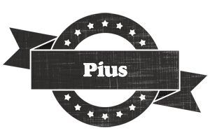 Pius grunge logo