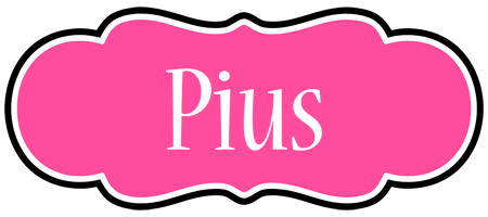 Pius invitation logo