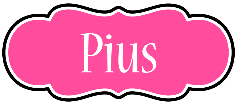 Pius invitation logo