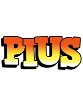 Pius sunset logo