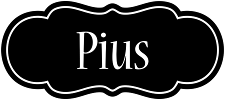 Pius welcome logo