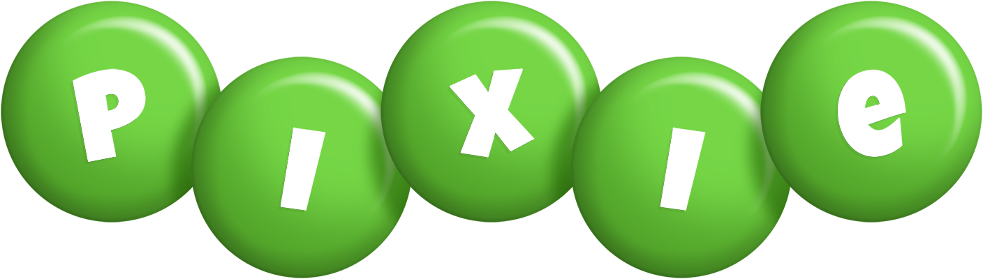 Pixie candy-green logo