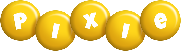 Pixie candy-yellow logo