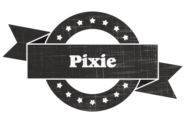 Pixie grunge logo