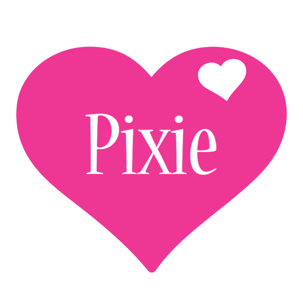 Pixie love-heart logo
