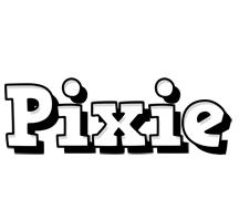 Pixie snowing logo