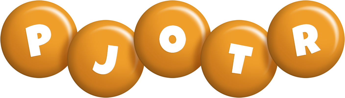 Pjotr candy-orange logo