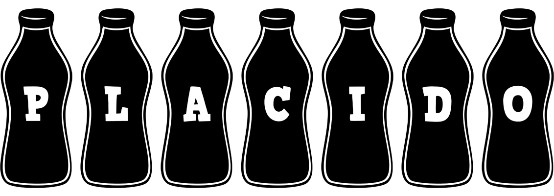 Placido bottle logo