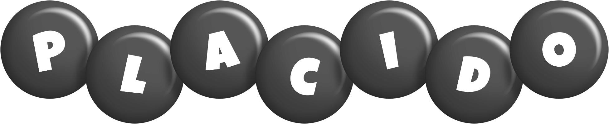 Placido candy-black logo