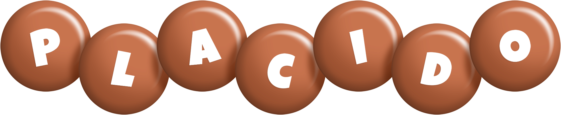 Placido candy-brown logo