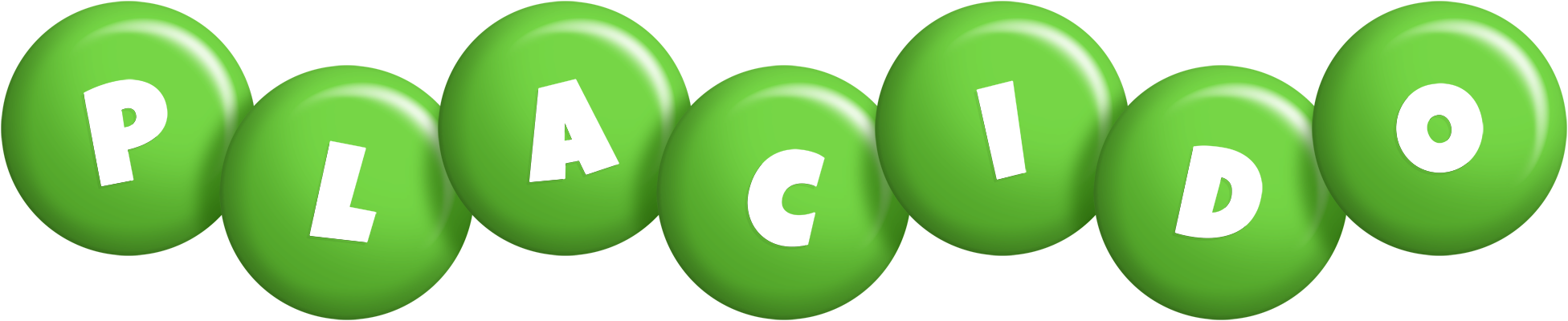 Placido candy-green logo