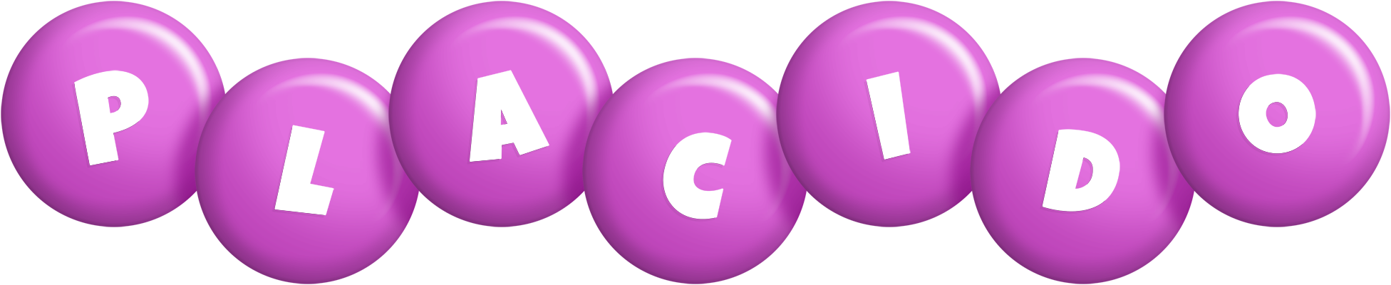 Placido candy-purple logo