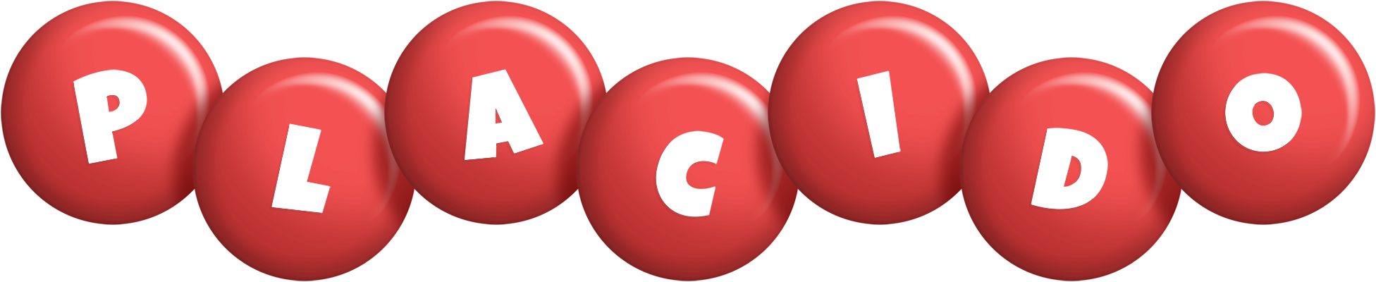 Placido candy-red logo