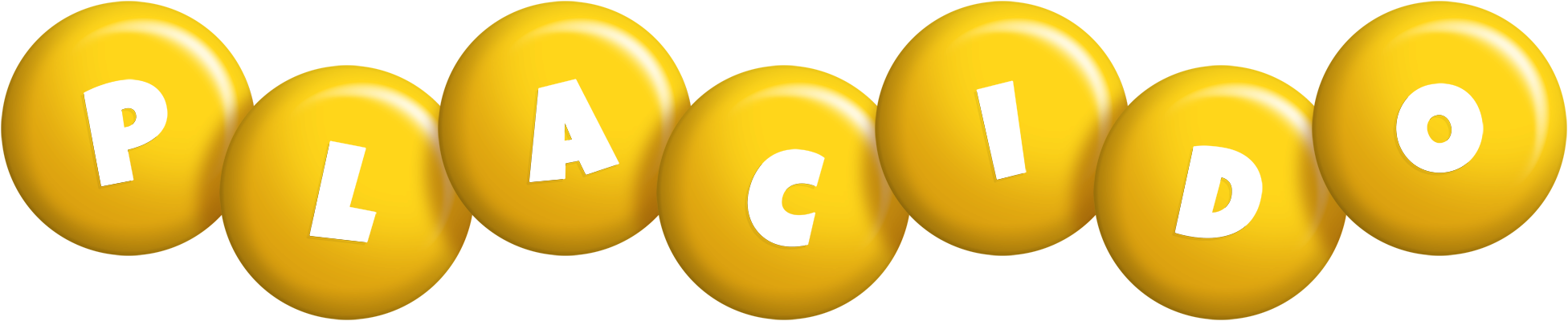 Placido candy-yellow logo