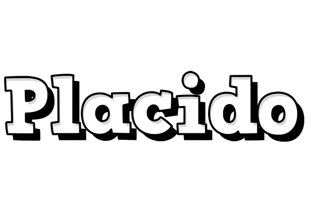 Placido snowing logo