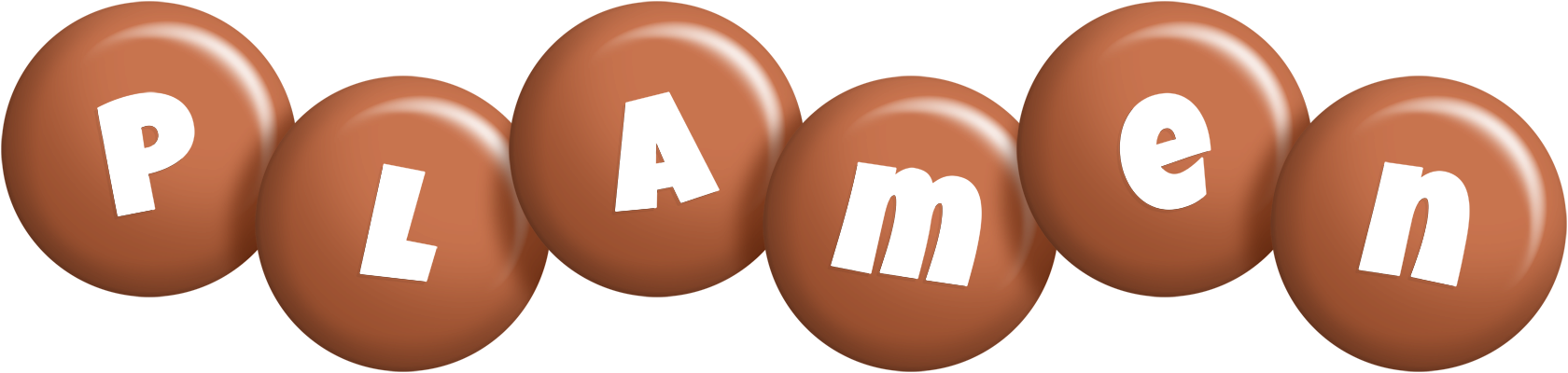 Plamen candy-brown logo