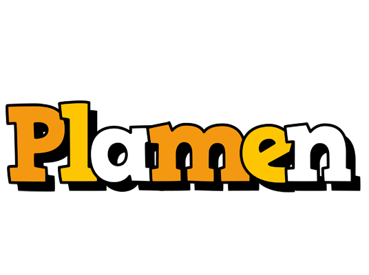 Plamen cartoon logo