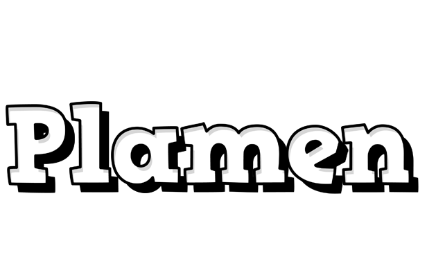 Plamen snowing logo