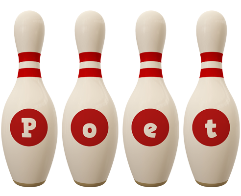 Poet bowling-pin logo