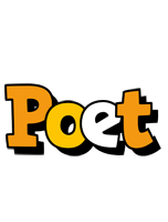 Poet cartoon logo