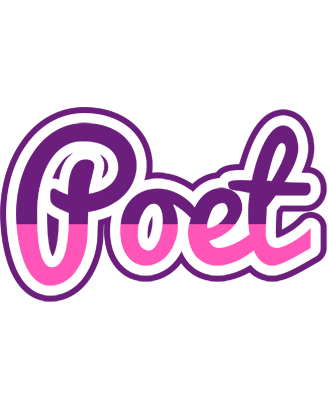 Poet cheerful logo