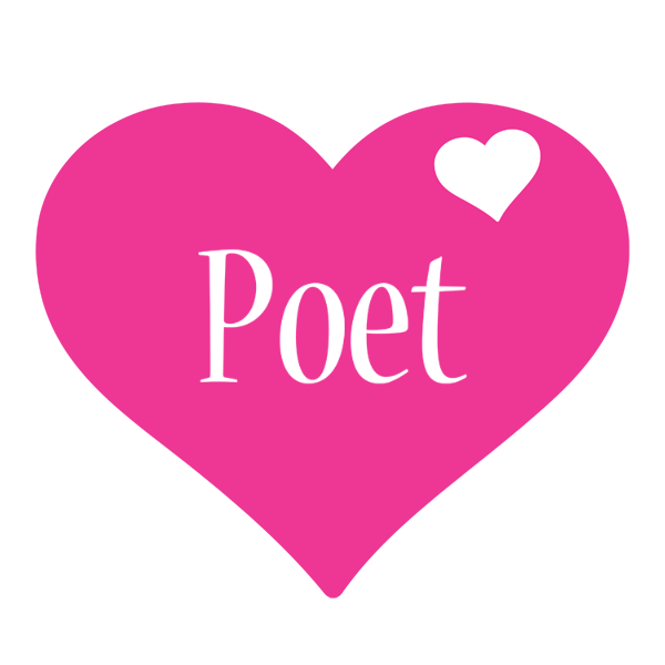 Poet love-heart logo
