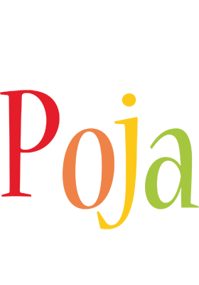 Poja birthday logo