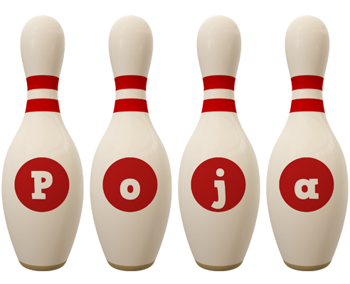 Poja bowling-pin logo