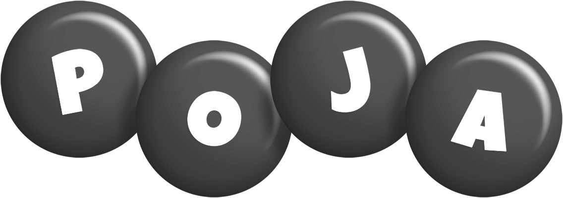 Poja candy-black logo
