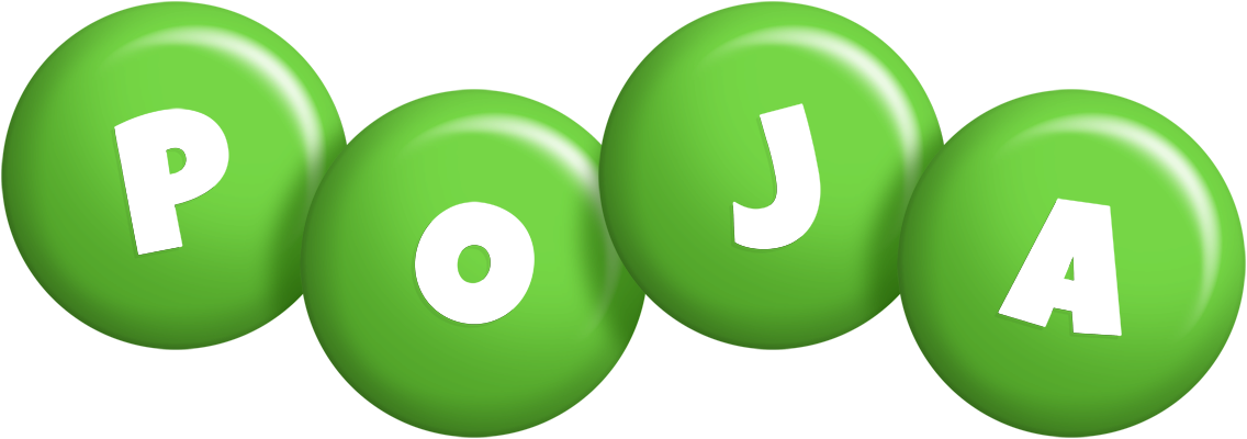 Poja candy-green logo