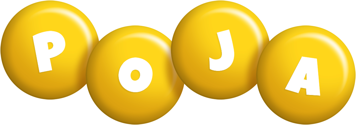 Poja candy-yellow logo