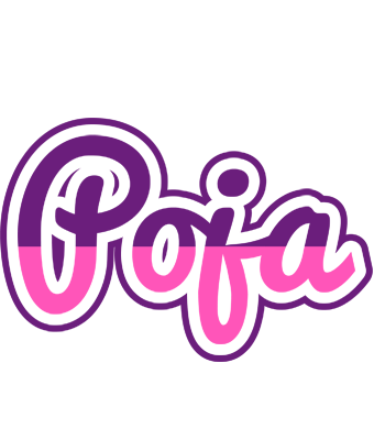 Poja cheerful logo