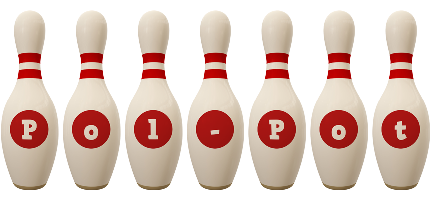 Pol-Pot bowling-pin logo