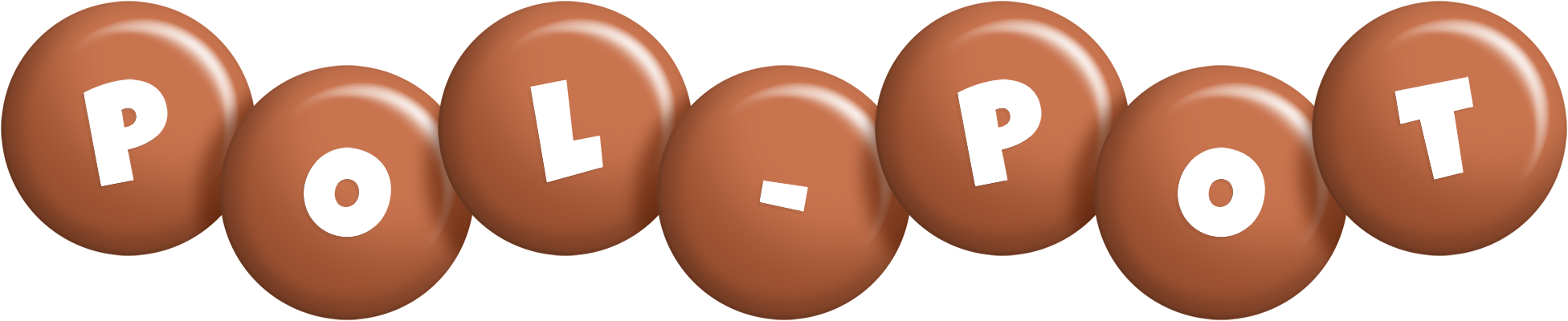 Pol-Pot candy-brown logo