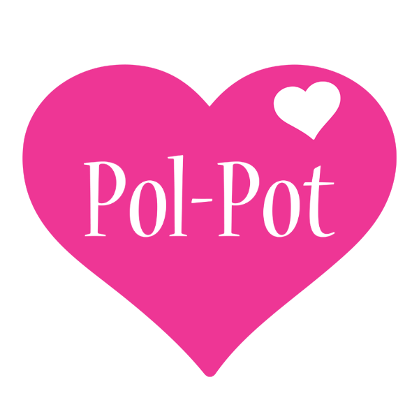 Pol-Pot love-heart logo