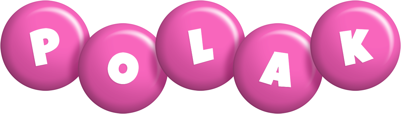 Polak candy-pink logo