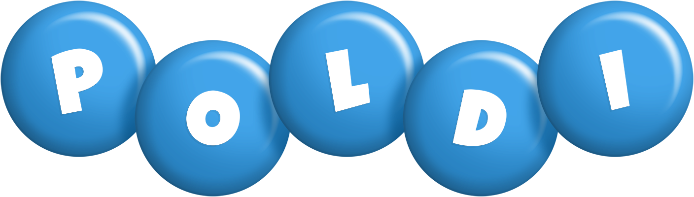 Poldi candy-blue logo