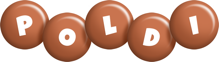 Poldi candy-brown logo