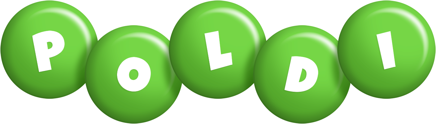 Poldi candy-green logo