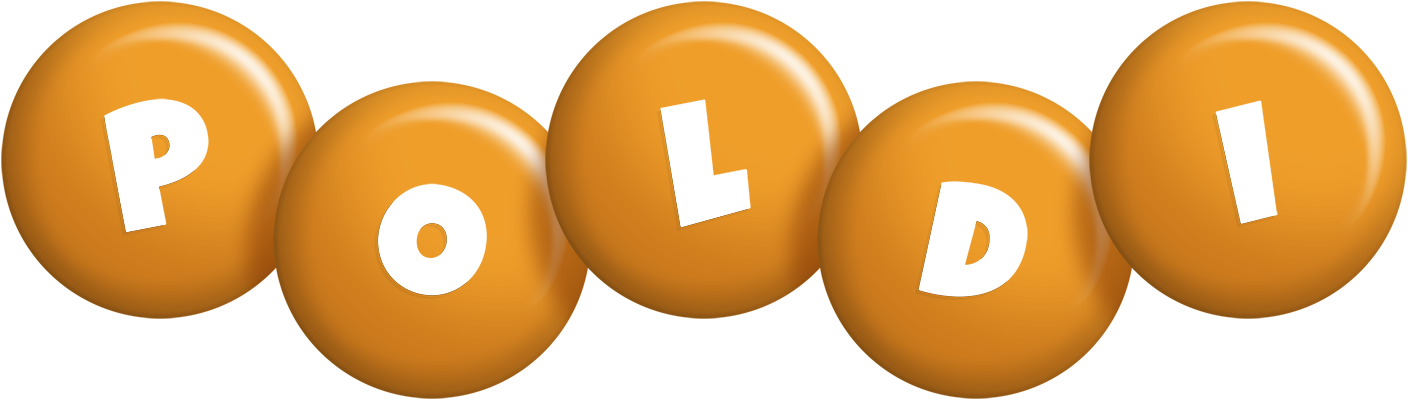 Poldi candy-orange logo