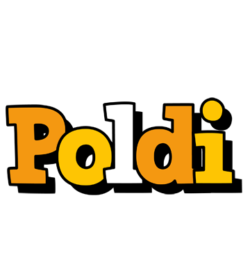 Poldi cartoon logo